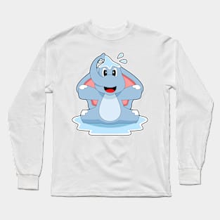 Elephant Splashing Water Long Sleeve T-Shirt